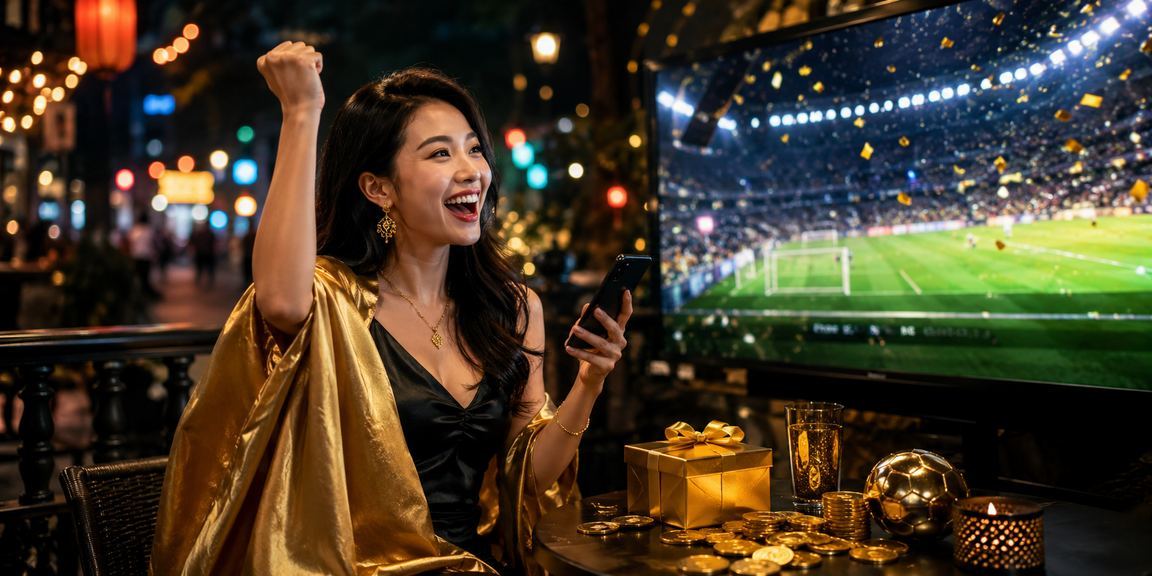 Người dùng tại Hà Nội theo dõi kèo bóng đá trực tuyến qua điện thoại trong quán cà phê