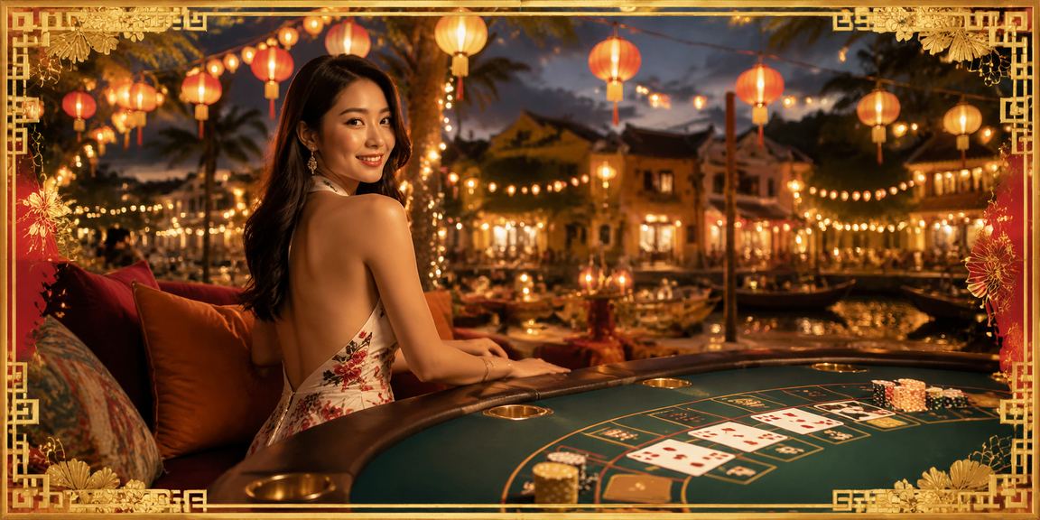 Người chơi tại phố cổ Hội An tận hưởng giải trí baccarat trực tuyến trong không khí thư thái